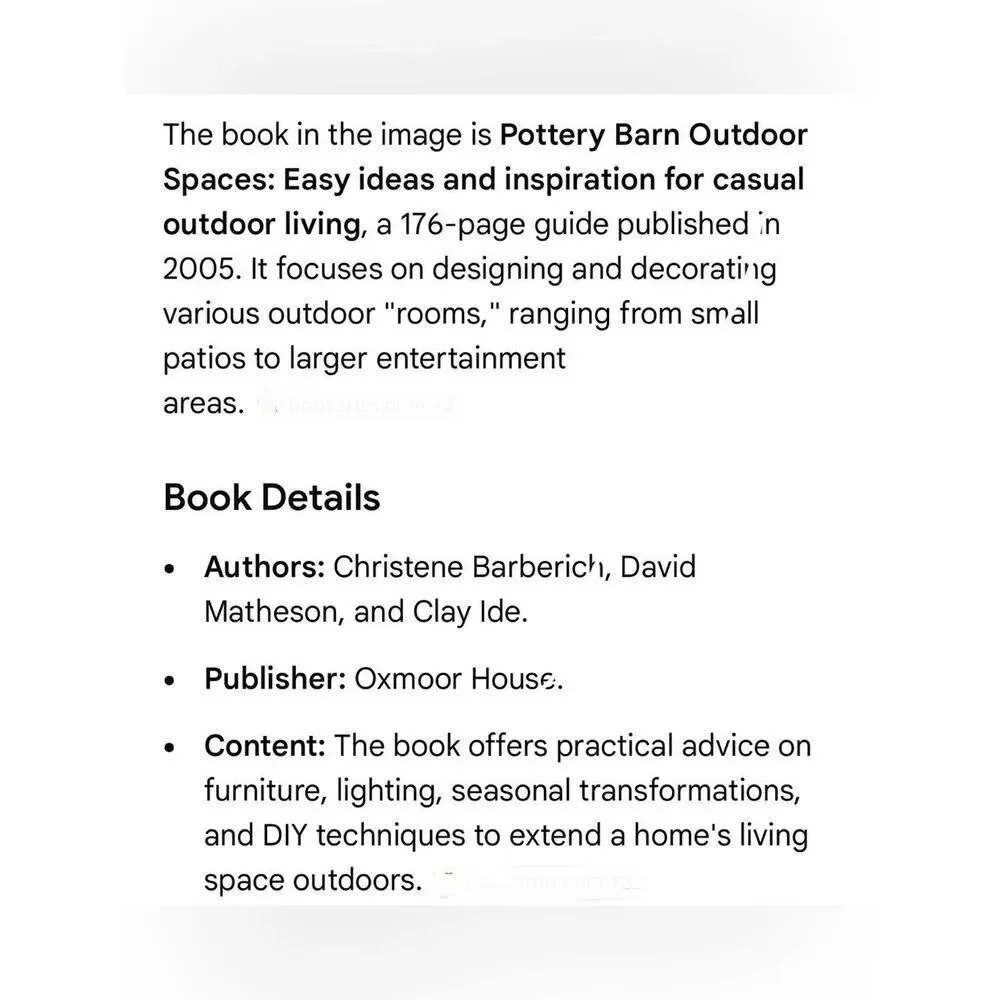 Pottery Barn Outdoor Spaces Inspirational Idea Design Photo Book